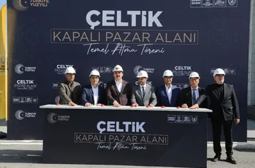 Başkan Altay Çeltik’e Kazandırılacak Kapalı Pazar Yeri’nin Temelini Attı