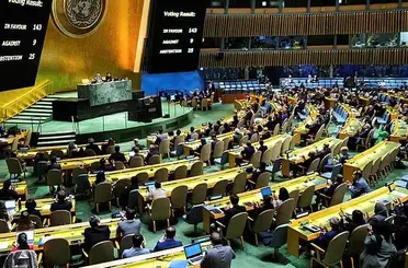 BM'de Filistin karar tasarısı onaylandı! 143 ülke "evet" 9 ülke "hayır" oyu kullandı!