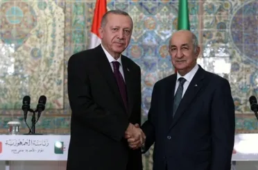 Cumhurbaşkanı Erdoğan Cezayir Cumhurbaşkanı Tebbun ile görüştü