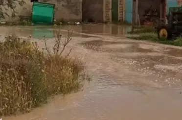 Karapınar'da sel meydana geldi