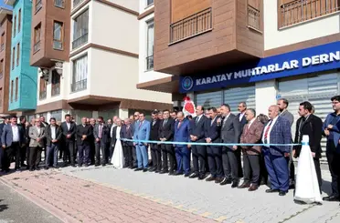 Karatay Muhtarlar Derneği’nin Yeni Hizmet Binası Açıldı