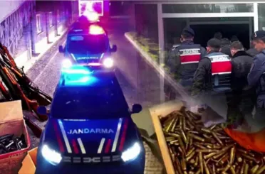 Konya Dahil 14 İlde Silah ve Mühimmat Kaçakçılığına Darbe! 202 Şüpheli Yakalandı!