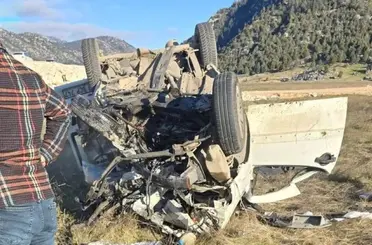 Konya Derebucak'ta feci kaza! İki araç çarpıştı: 2 ölü, 1 yaralı!