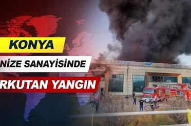 Konya Organize Sanayisinde Korkutan Yangın.