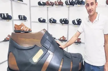 Konya'da 200 numara sandalet yapıldı!