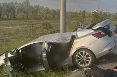 Konya’da Otomobil Takla Attı! 2 Ölü, 1 Yaralı!