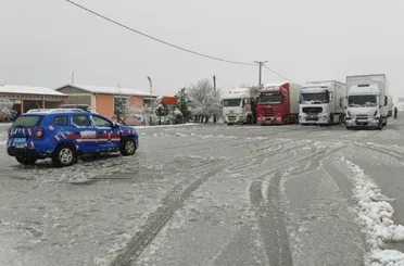 Konya'da sağanak ve kar etkili oluyor