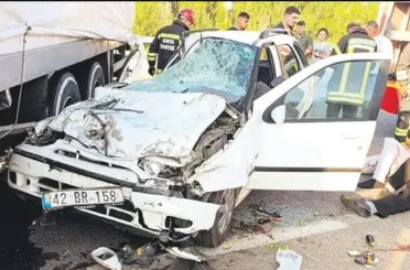 Konya’nın Kadınhanı İlçesinde Trafik Kazası!3 Ölü 1 Yaralı!