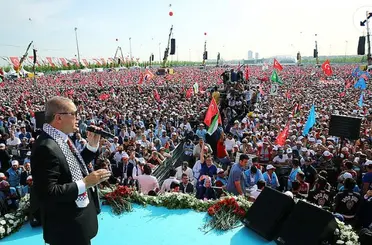 Milyonlar İstanbul'da Gazze İçin Tek Ses Oldu: 'İsrail Derhal Bu Cinnet Halinden Çıkmalı!'
