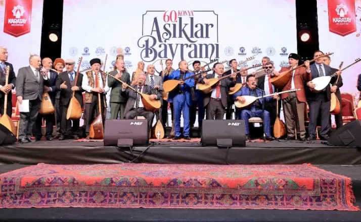60. Konya Âşıklar Bayramı’nda Geleneksel Atışmalar Büyük İlgi Gördü