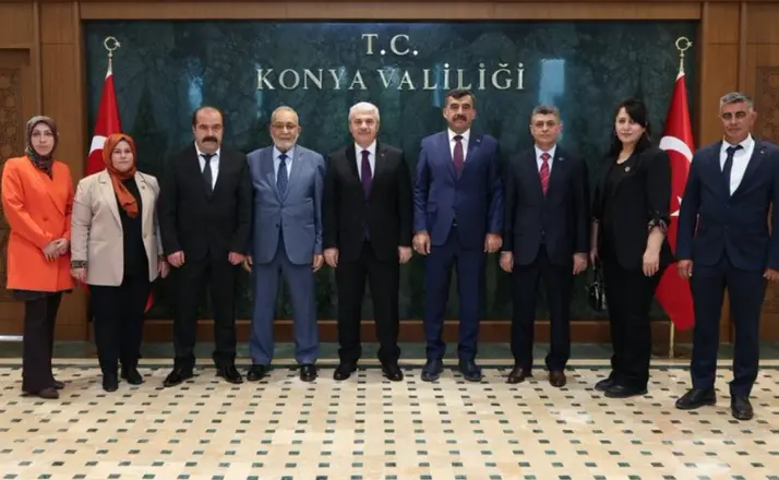 Konya Valisi İbrahim Akın Muhtar Derneklerinin Temsilcilerini Kabul Etti