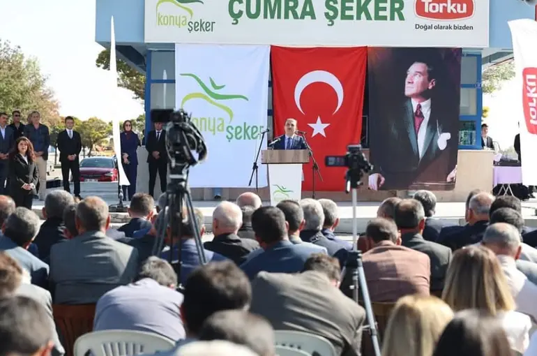 Başkan Altay, Çumra Şeker Fabrikası’nda Pancar Alım Kampanyası Açılışına Katıldı