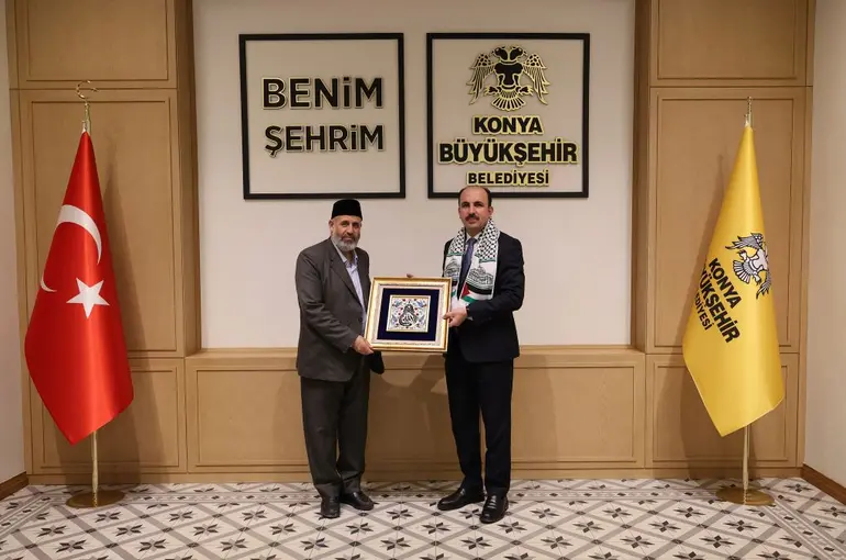 Filistin Alimler Heyeti Başkanı Tekruri, Başkanı Altay’ı Ziyaret Etti!