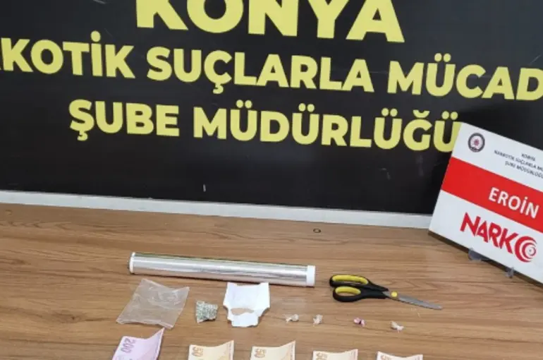 Konya polis'inden zehir tacirlerine suçüstü