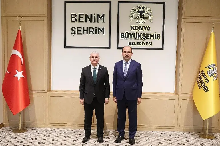 Konya Valisi Akın Başkan Altay’ı Ziyaret Etti
