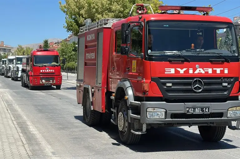 Konya’dan Çeşme’ye Destek! Yangın Bölgesine Ekipler Sevk Edildi!
