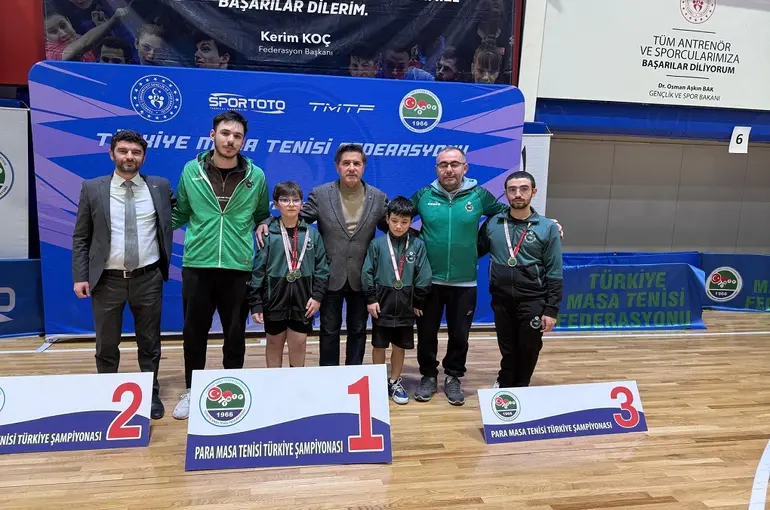 Konya'dan Paralimpik Masa Tenisi’nde Büyük Başarı!