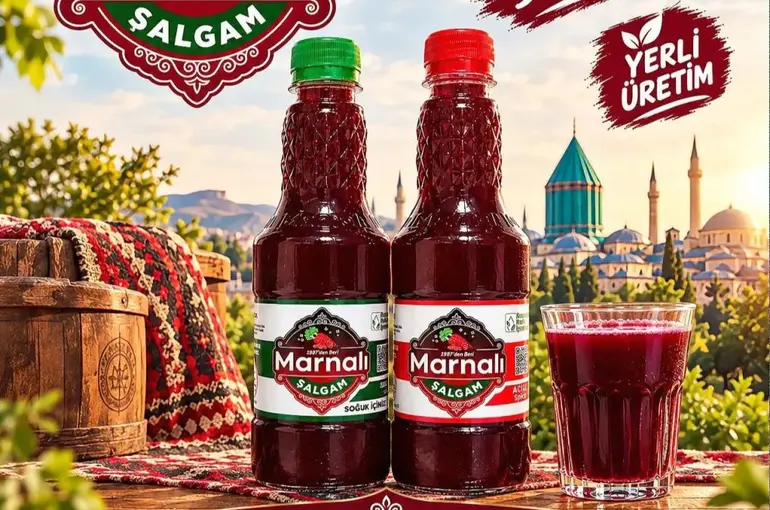 Konya’dan Yeni Bir Yerli Marka: Marnalı Şalgam Raflardaki Yerini Aldı