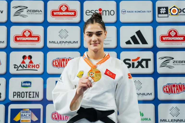 Konyalı Judocu Sinem Oruç’tan Üsküp’te Tarihi Zafer!