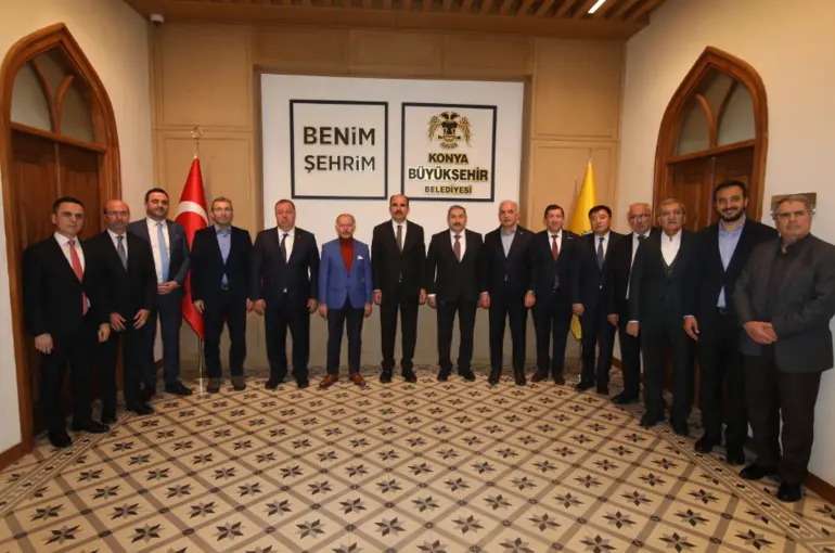 TDBB Yönetim Kurulu Üyeleri Konya Büyükşehir’in Hizmetlerini İnceledi
